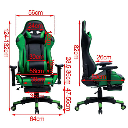 BukkitBow Verstelbare Gaming Stoel - Ergonomisch Comfort - Kunstleer