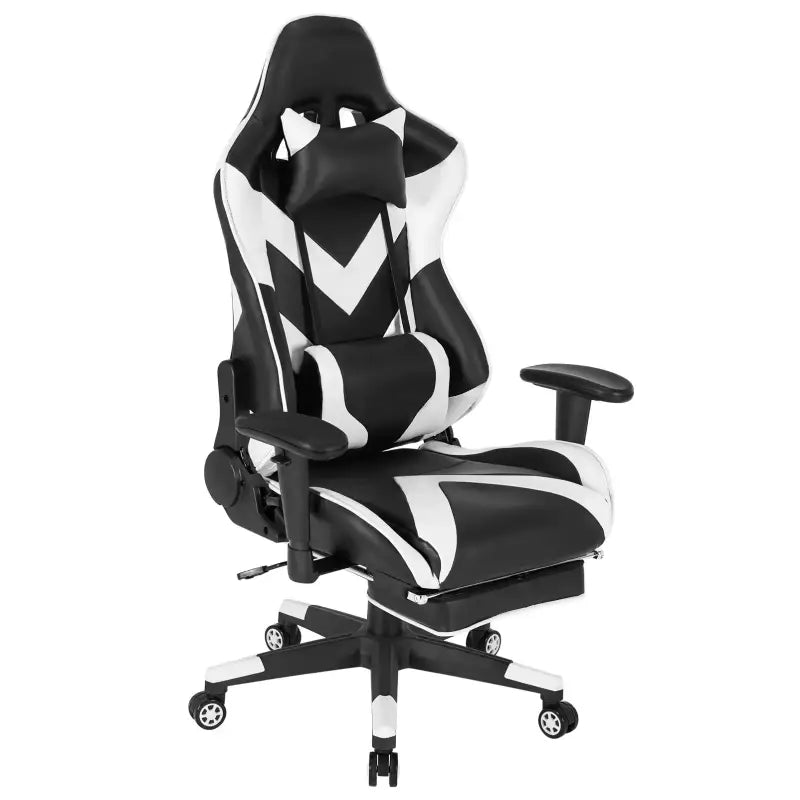 Comnox - BukkitBow Verstelbare Gaming Stoel - Ergonomisch Comfort - Kunstleer en Voetsteun
