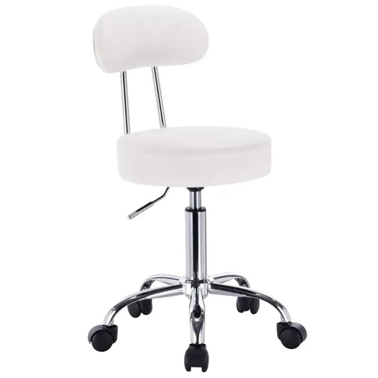 BukkitBow Verstelbare Kruk - Ergonomisch Comfort - Kunstleer & Chroom