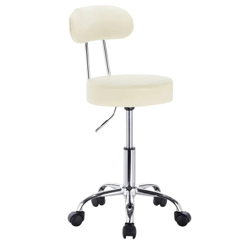 BukkitBow Verstelbare Kruk - Ergonomisch Comfort - Kunstleer & Chroom