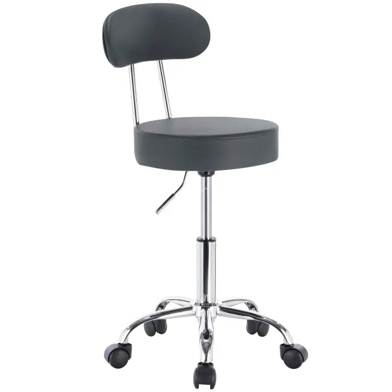 BukkitBow Verstelbare Kruk - Ergonomisch Comfort - Kunstleer & Chroom