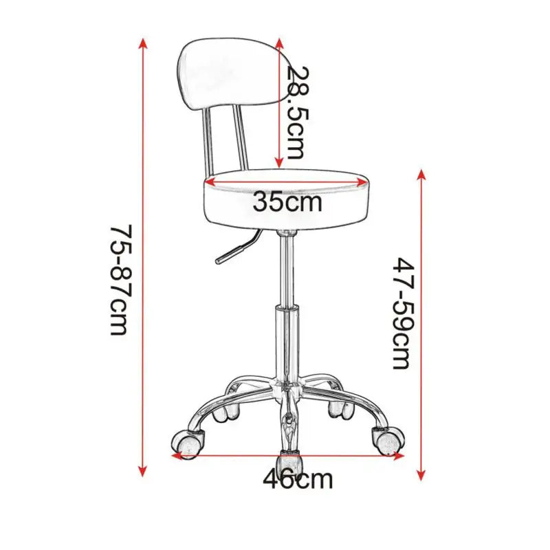 BukkitBow Verstelbare Kruk - Ergonomisch Comfort - Kunstleer & Chroom