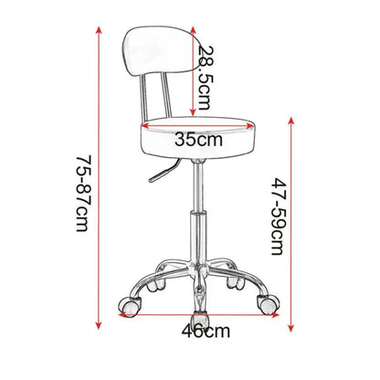 BukkitBow Verstelbare Kruk - Ergonomisch Comfort - Kunstleer & Chroom