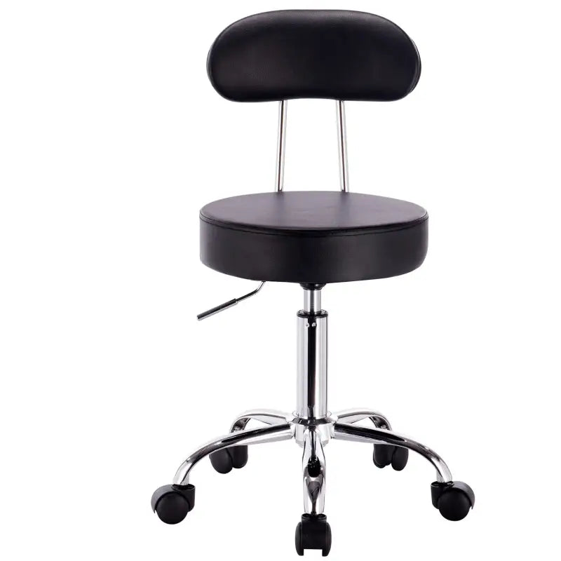 BukkitBow Verstelbare Kruk - Ergonomisch Comfort - Kunstleer & Chroom