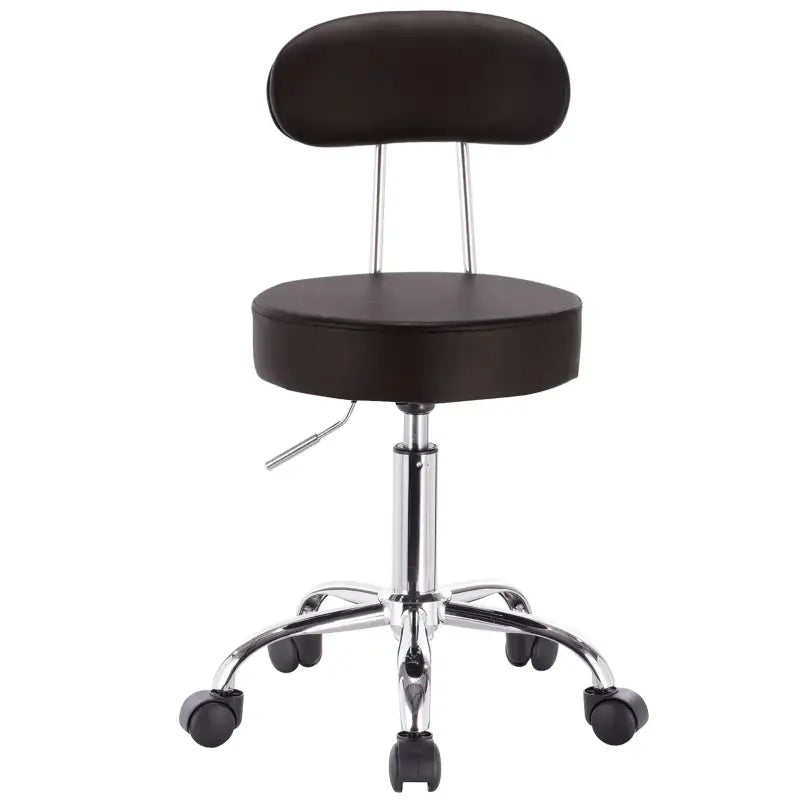 BukkitBow Verstelbare Kruk - Ergonomisch Comfort - Kunstleer & Chroom