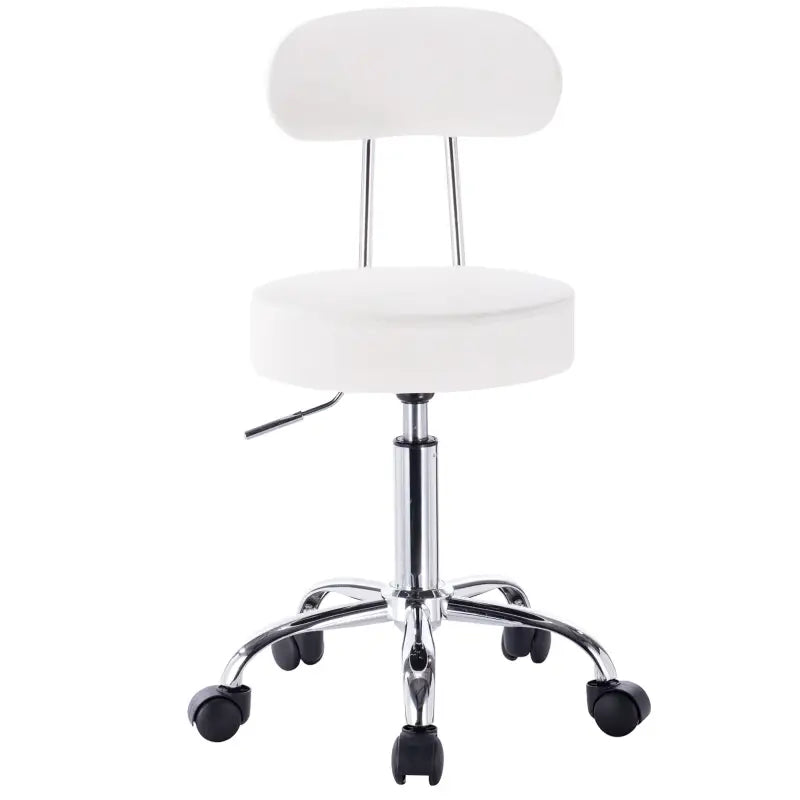 BukkitBow Verstelbare Kruk - Ergonomisch Comfort - Kunstleer & Chroom