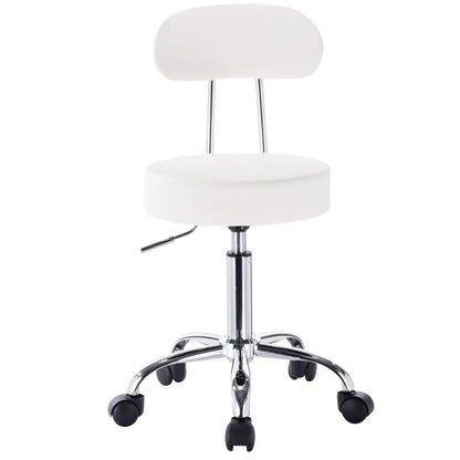 BukkitBow Verstelbare Kruk - Ergonomisch Comfort - Kunstleer & Chroom