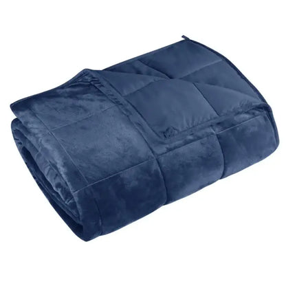 BukkitBow - Verzwaringsdeken - Gewogen Deken van Microfiber en Polyester - Blauw - Verlicht Stress en Angst