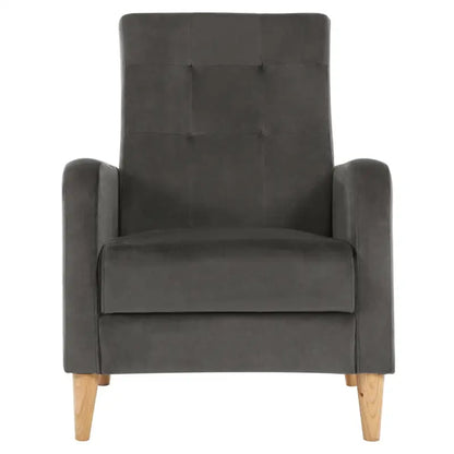 BukkitBow - Vleugelstoel / Fauteuil - met Armleuningen - Massief Houten Poten - Luxe Loungestoel - Linnen/Fluwelen Bekleding