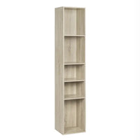 BukkitBow - Vrijstaande Boekenkast met 5 Kubussen - Vitrinekast / Organizer voor Woonkamer - 30x151x26cm