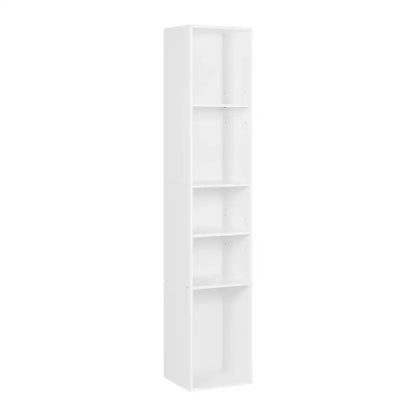 BukkitBow - Vrijstaande Boekenkast met 5 Kubussen - Vitrinekast / Organizer voor Woonkamer - 30x151x26cm