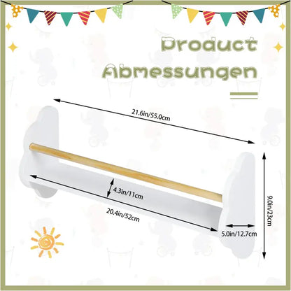 BukkitBow - Wandplanken voor Kinderen / Kinderkamer - Rechtopstaande Boekenplanken - Set van 3 Stuks