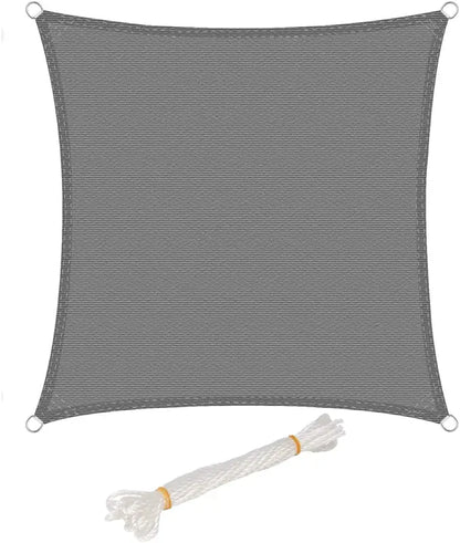 BukkitBow - Zonnescherm/Schaduwzeil - 180g/m² HDPE - Beschikbaar in Grijs, Crème, Zand - Keuze uit Driehoek, Vierkant, Rechthoek - UV-bescherming 50+
