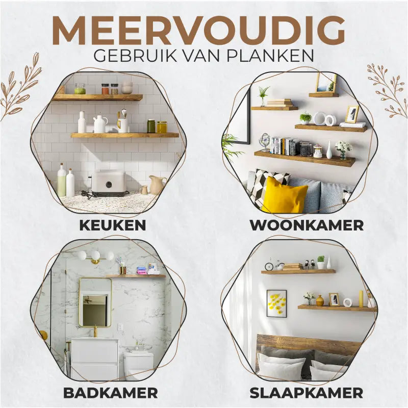BukkitBow zwevende wandplank – productfoto 4