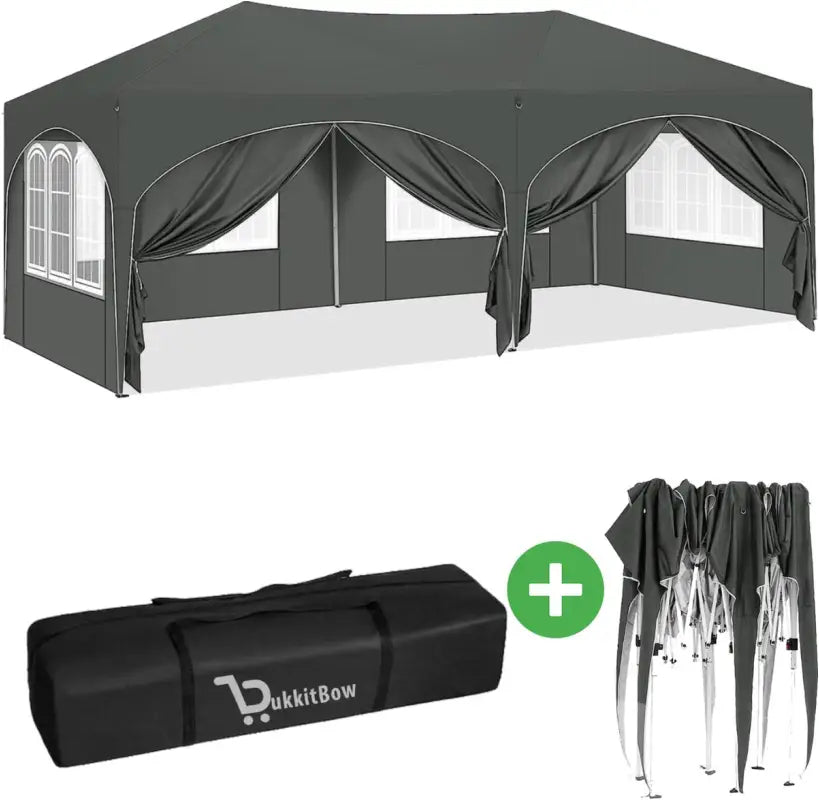 BukkitBow Dubbele Partytent - Waterdicht en Weersbestendig - 6x3m