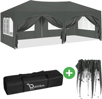 BukkitBow Dubbele Partytent - Waterdicht en Weersbestendig - 6x3m