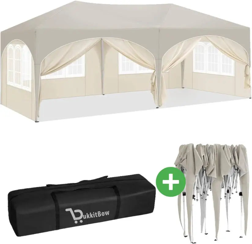 BukkitBow Dubbele Partytent - Waterdicht en Weersbestendig - 6x3m