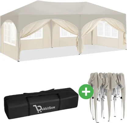 BukkitBow Dubbele Partytent - Waterdicht en Weersbestendig - 6x3m