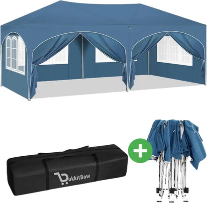 BukkitBow Dubbele Partytent - Waterdicht en Weersbestendig - 6x3m