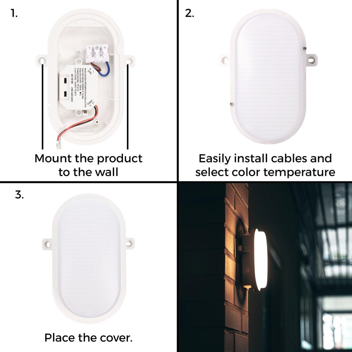 Bull Eye Plafondlamp Wandlamp - IP65 Waterdicht - voor binnen en buiten - 18 cm