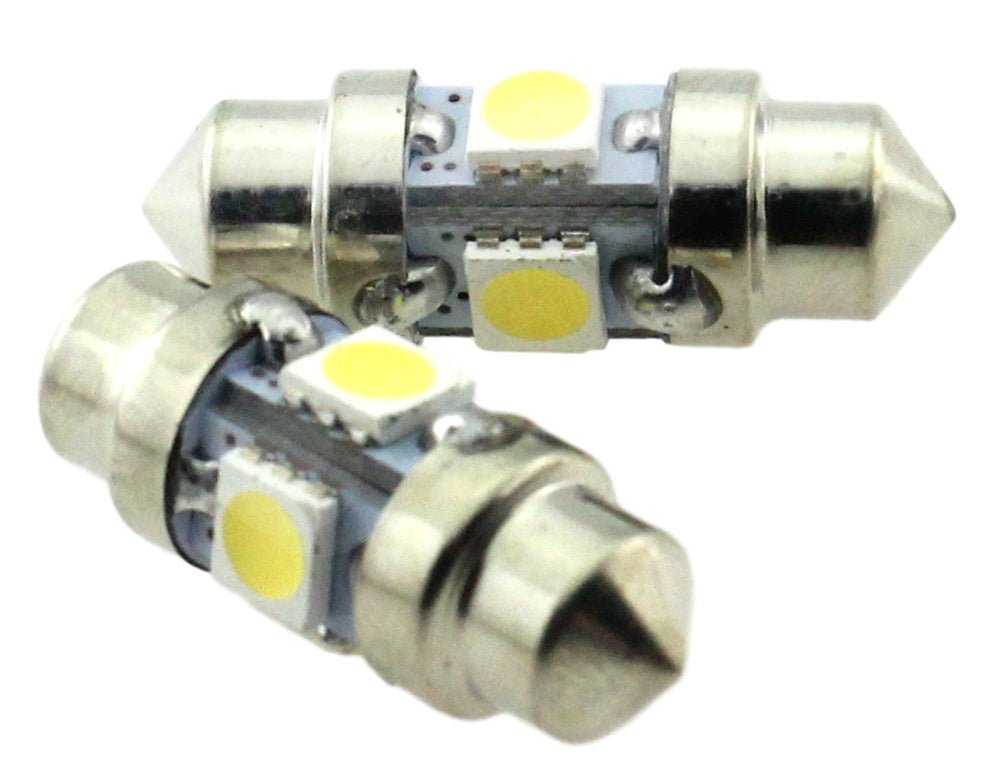 C5W 31mm autolamp 2 stuks | LED festoon | 4-SMD daglichtwit 6000K | 12 Volt - 1.5 Watt