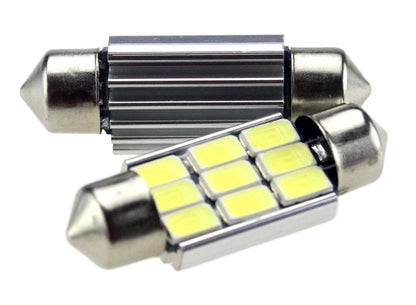 C5W 36mm autolamp 2 stuks | LED festoon | 9-SMD - 1.68W - 290 Lm - 6000K - heatsink | CAN-BUS 12 V DC
