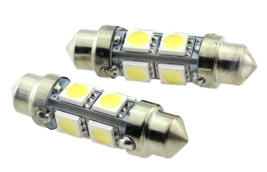 C5W 39mm autolamp 2 stuks | LED festoon | 8-SMD daglichtwit 6000K | 12 Volt - 2.2 Watt