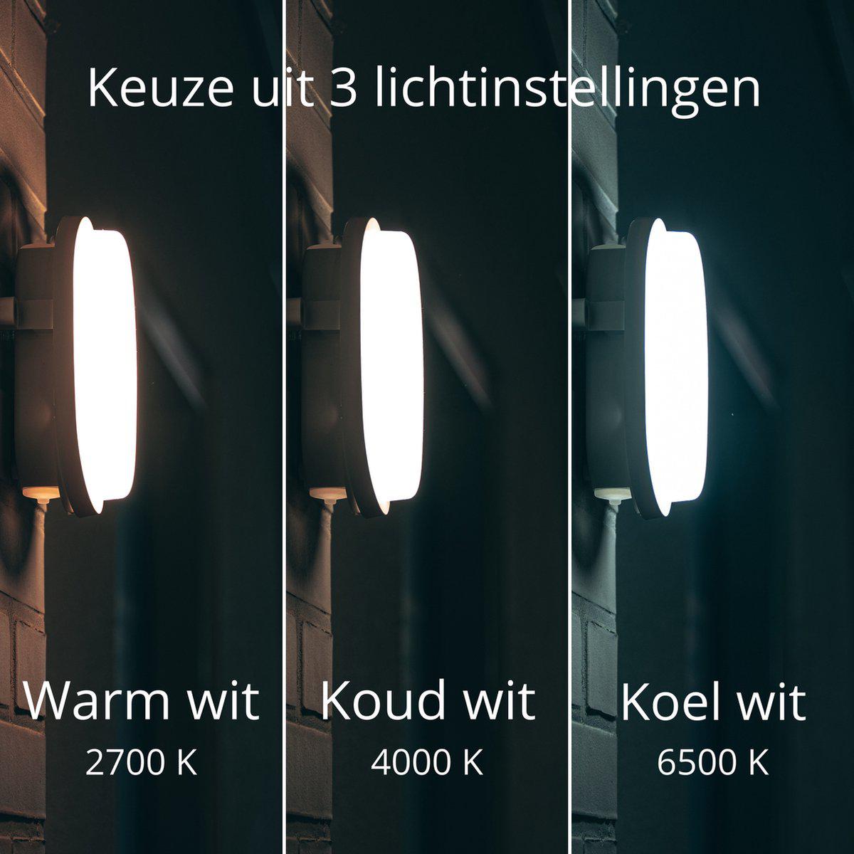 CCT Bull Eye Lamp voor plafond & wand - IP65 - Geschikt voor binnen en buiten - 18 cm