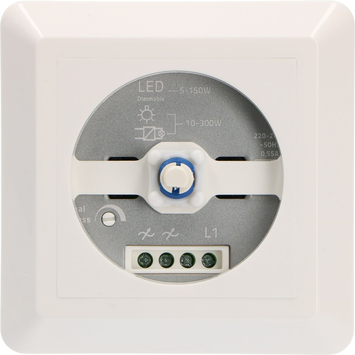 LED's Light Complete Dimmerknop met Frame - Wit - Past in frames van GIRA, JUNG, Busch-Jaeger