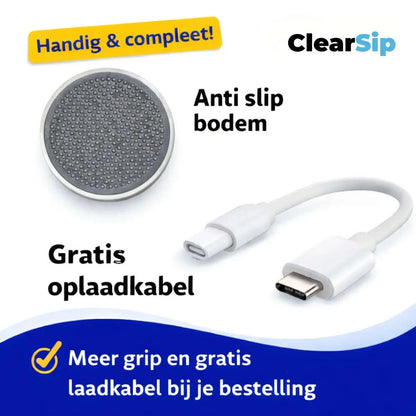 ClearSip | Slimme Waterfles – UV‑C zelfreinigend & drinkherinnering –  – Comnox Company