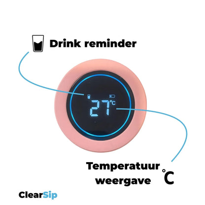 ClearSip | Slimme Waterfles – UV‑C zelfreinigend & drinkherinnering