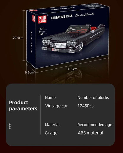 Comnox - Mould King - Vintage Car Bouwset - 1245 Stuks - Cadillac Eldorado Model - Technisch Speelgoed voor Modelbouwliefhebbers - LEGO Compatible - Comnox Company