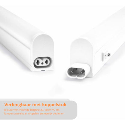 Complete LED Onderbouwverlichting 60 cm - Met koppelstuk en voeding - 4000K