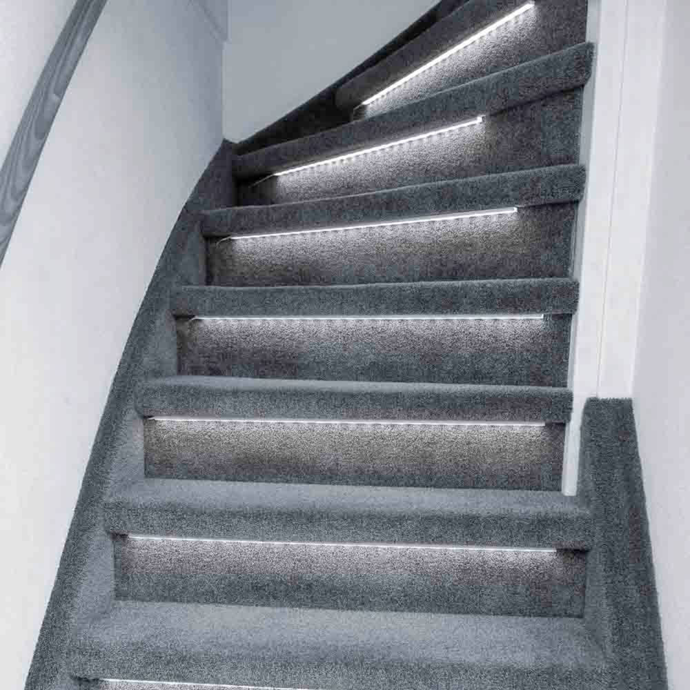 LED's Light Complete LED Trapverlichting set - 15 treden x 80 cm - Lengte aanpasbaar - Koud wit licht