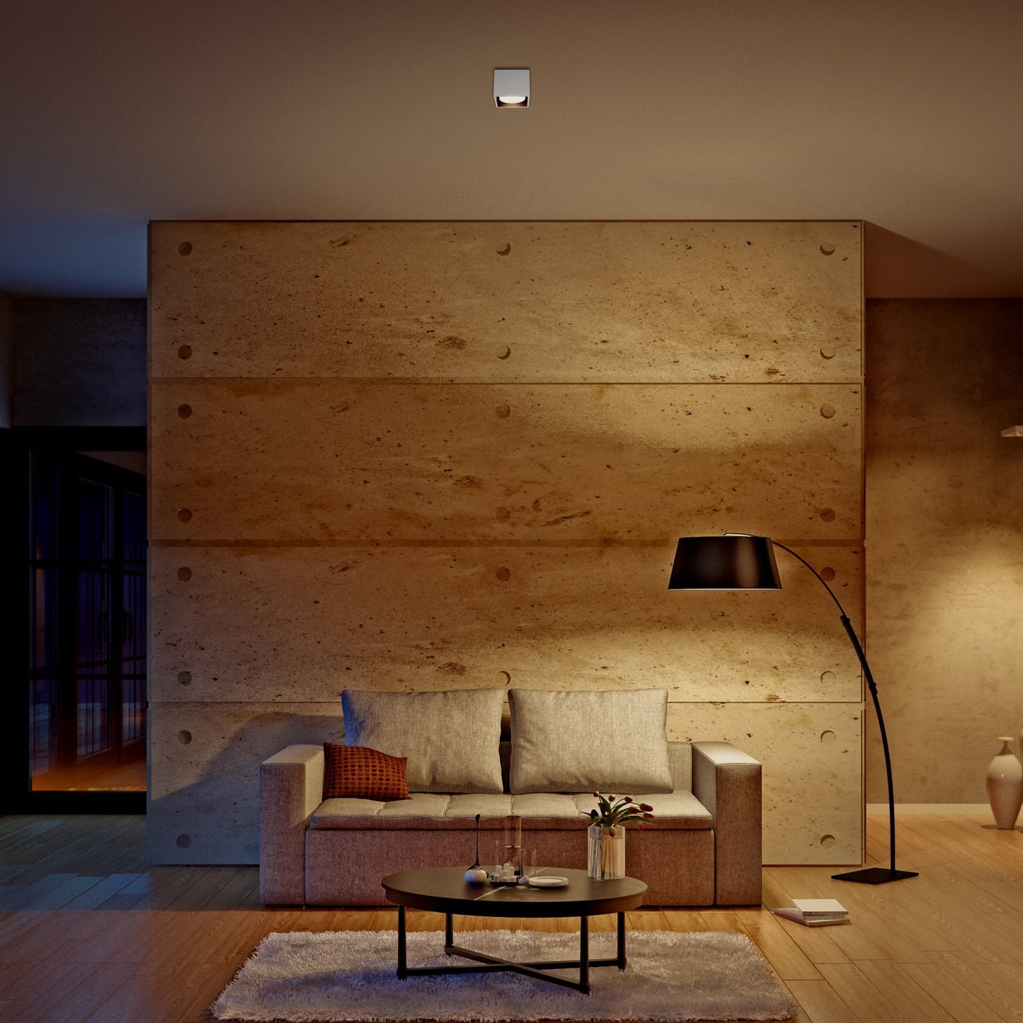 Comnox - LED's Light Cube LED Plafondlamp - Draaibaar lichtpunt voor optimale sfeer - Compact 10x8cm - GX53 fitting - Wit