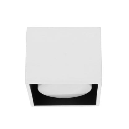 LED's Light Cube LED Plafondlamp - 1 lichtpunt - Draaibaar licht - Staal - 10 x 8 cm - Wit