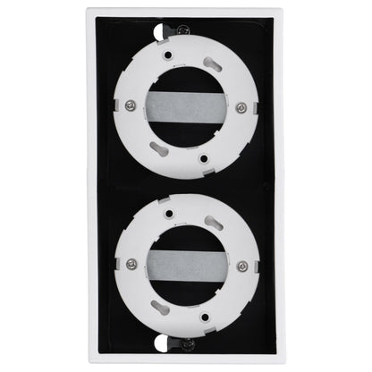 LED's Light Cube LED Plafondlamp - 2 lichtpunten - Draaibaar licht - Staal - 20 x 8 cm - Wit