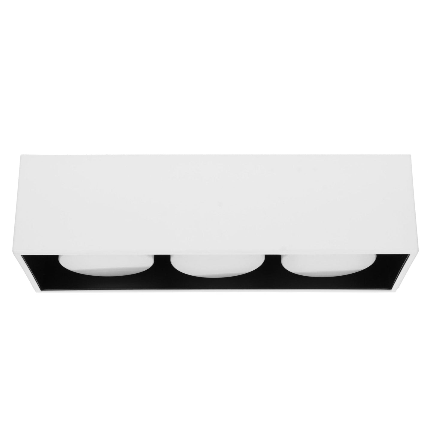 LED's Light Cube LED Plafondlamp - 3 lichtpunten - Draaibaar licht - Staal - 30 x 8 cm - Wit