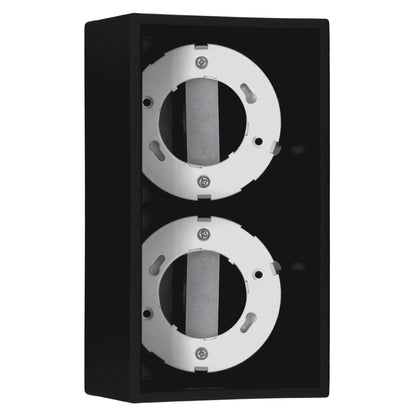 LED's Light Cube LED Plafondlamp - 2 lichtpunten - Draaibaar licht - Staal - 20 x 8 cm - Zwart