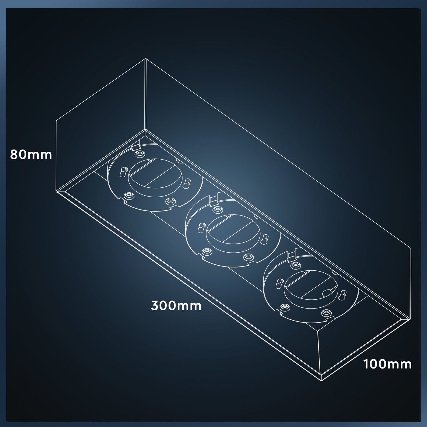LED's Light Cube LED Plafondlamp - 3 lichtpunten - Draaibaar licht - Staal - 30 x 8 cm - Zwart