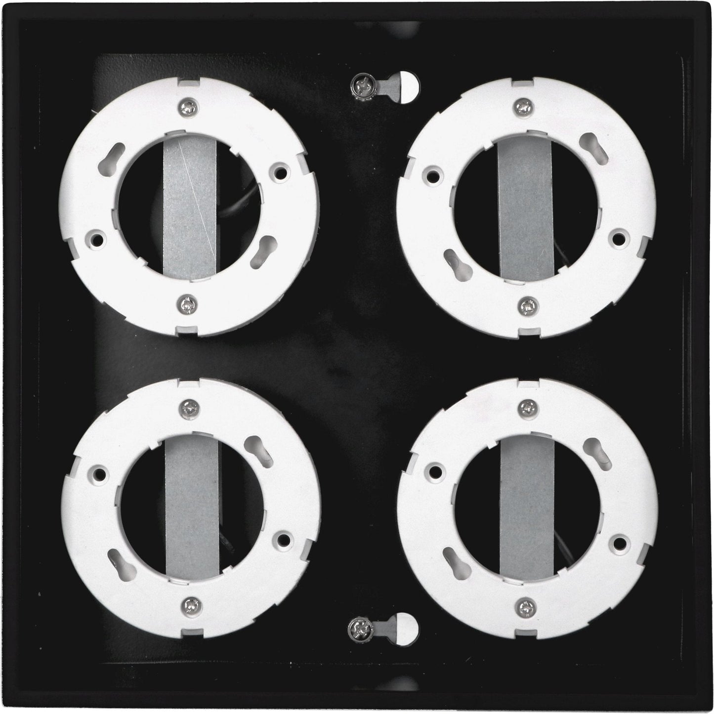 LED's Light Cube LED Plafondlamp - 4 lichtpunten - Draaibaar licht - Staal - 20 x 20 cm - Zwart