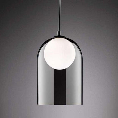 Deco Hanglamp Smoke Glas - Complete set incl. led lamp - Warm wit licht - Zwart