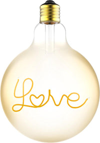 Comnox - DecoDim Mega LED Lamp E27 Love Dimbaar Extra Warm Wit Globe 12,5 cm 17,8 cm
