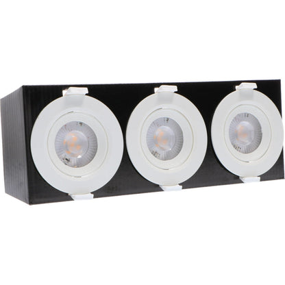 LED's Light 3-pack DimPro LED Inbouwspots Wit - Ø 68mm - Kantelbaar - Dimbaar - Warm wit