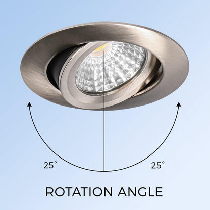 Comnox - LED's Light Pro Inbouwspot - DimToWarm met Nikkel Afwerking - Ø 68mm
