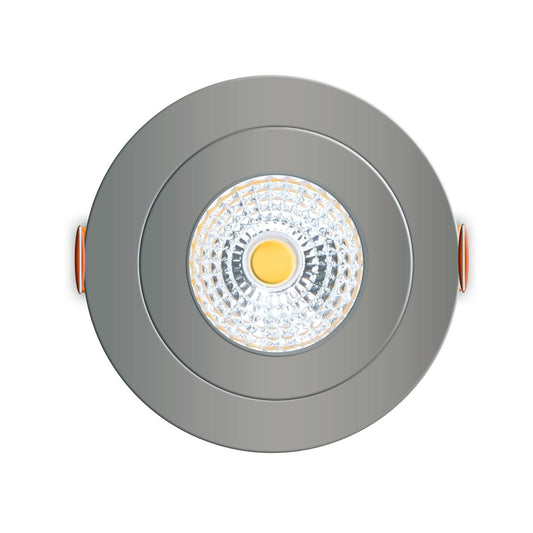 LED's Light Pro LED Inbouwspot Nikkel - DimToWarm - Ø 68mm - Kantelbaar - Warm wit licht - CRI95