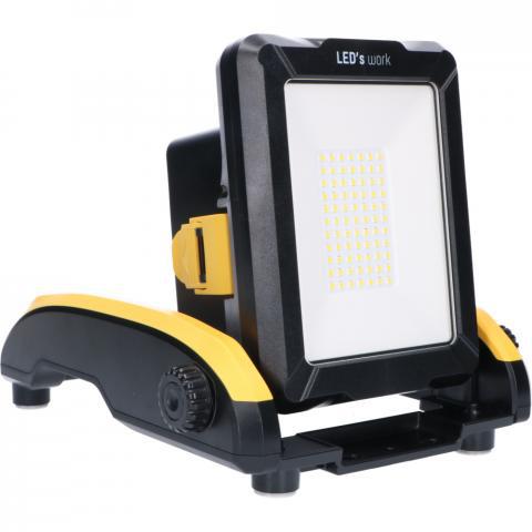 Comnox - LED's Work 18V Draadloze Werklamp 2900 - Flexibel gebruik zonder stopcontact - Ruime lichtopbrengst - 18V accu compatibel - IP54 - zwart