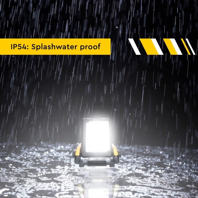 LED's Work 18V Draadloze LED Werklamp 2900 - Werkt op accu van Makita, Bosch, Dewalt, Milwaukee, Metabo – IP54