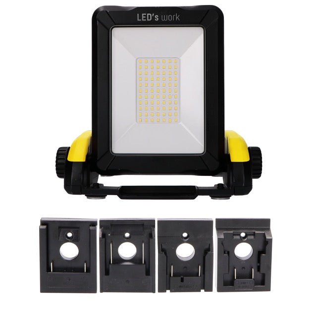 LED's Work 18V Draadloze LED Werklamp 2900 - Werkt op accu van Makita, Bosch, Dewalt, Milwaukee, Metabo – IP54