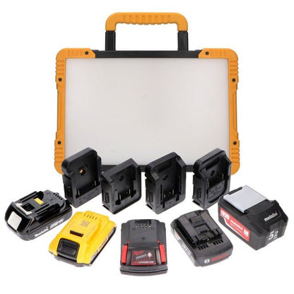 LED's Work Draadloze LED Bouwlamp 5200 - Werkt op accu's van Makita, Bosch, Dewalt, Milwaukee, Metabo – IP54